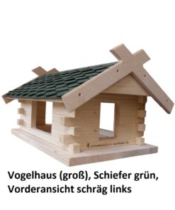 23.230-03 Vogelhaus (groß), Schiefer grün - 3